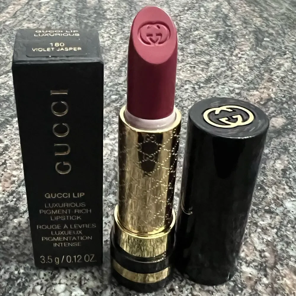 Gucci Lip Luxurious Pigment -Rich Lipstick 180 Violet Jasper new in box